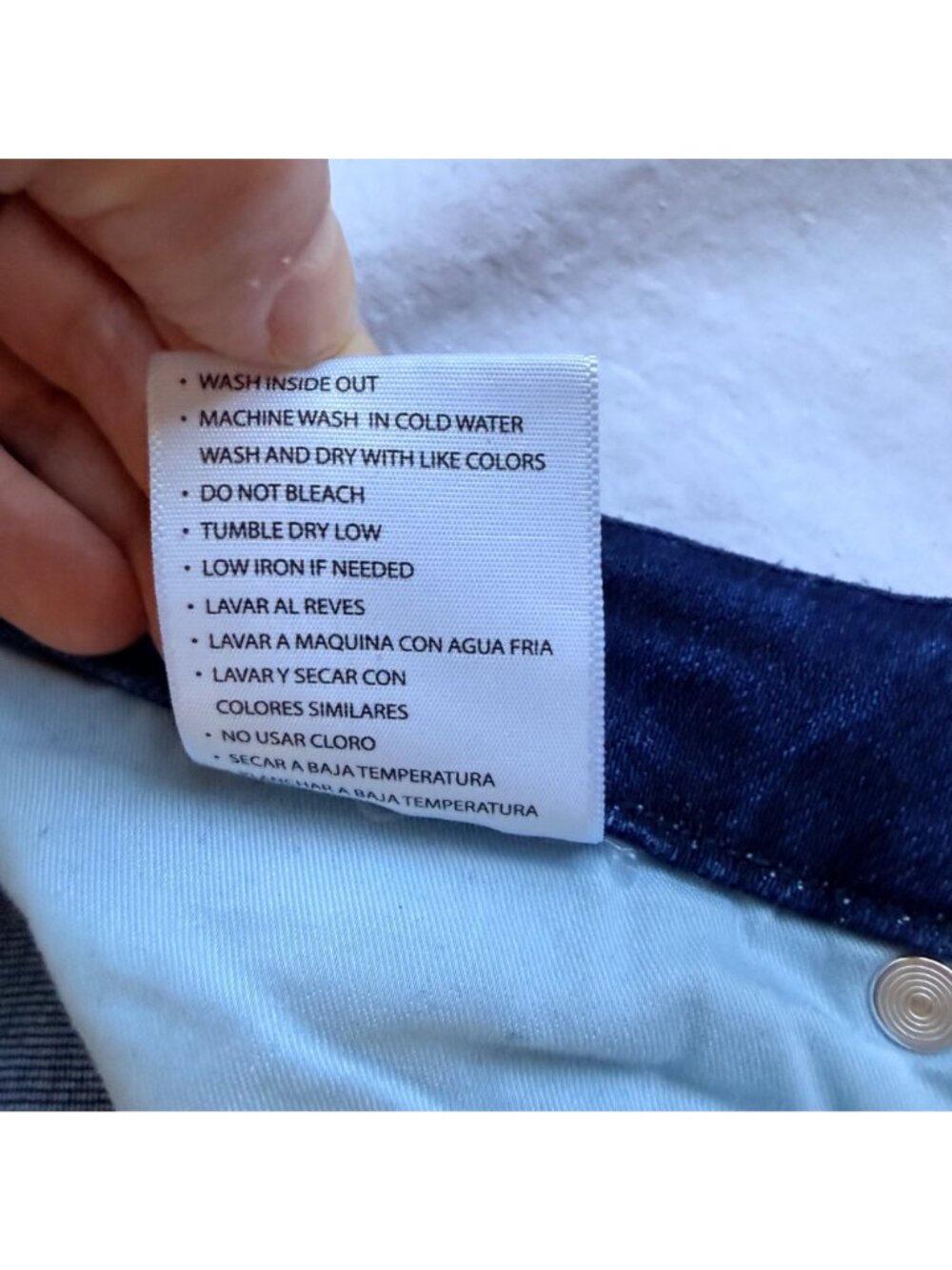 KanCan Womens Mid Rise Frayed Cuff Cropped Straight Jeans Size 29 Stretch Denim - Picture 6 of 11